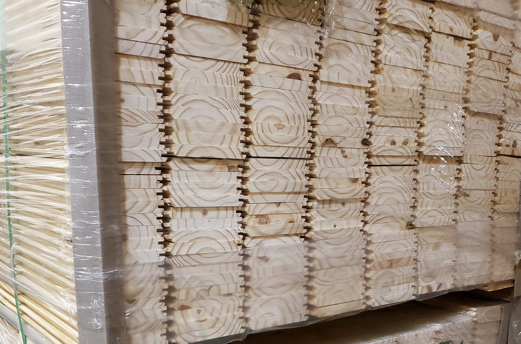 Premium Longleaf Yellow Pine | 5/8″ × 5″ × 8′ | Nickel Gap / Pattern 122 (V-Groove)