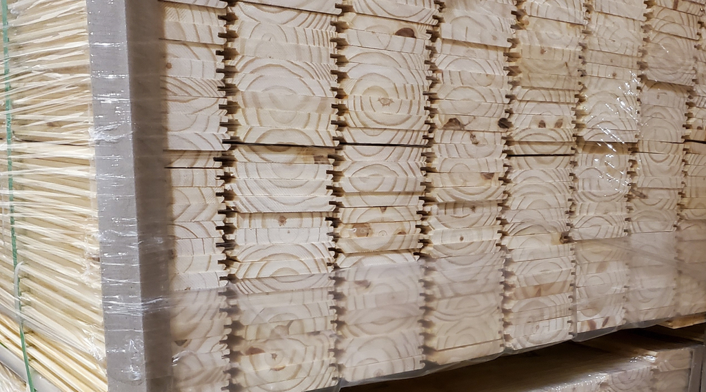 Premium Longleaf Yellow Pine | 5/8″ × 5″ × 8′ | Nickel Gap / Pattern 122 (V-Groove)