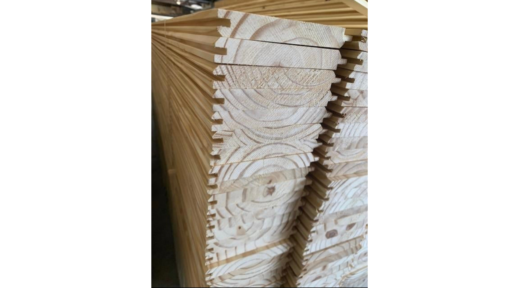 Supreme Longleaf Yellow Pine | 5/8″ × 5″ × 8′ | Nickel Gap / Pattern 122 (V-Groove)