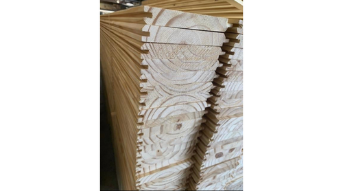 Supreme Longleaf Yellow Pine | 5/8″ × 5″ × 8′ | Nickel Gap / Pattern 122 (V-Groove)
